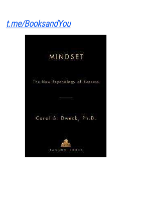 MINDSET The New Psychology of Success Carol S .pdf